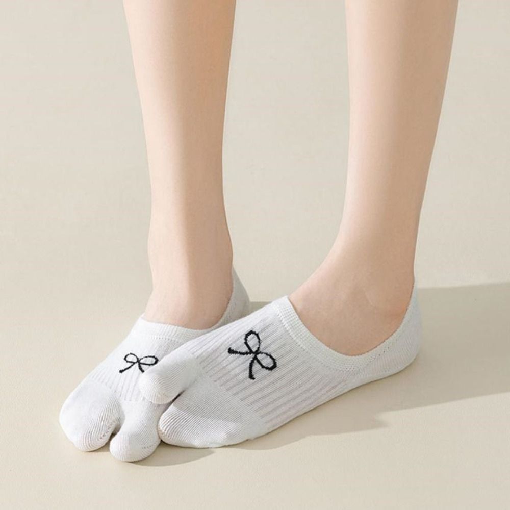 Toe Sock Split - 3Pairs Short Tube Two Toe Boat
