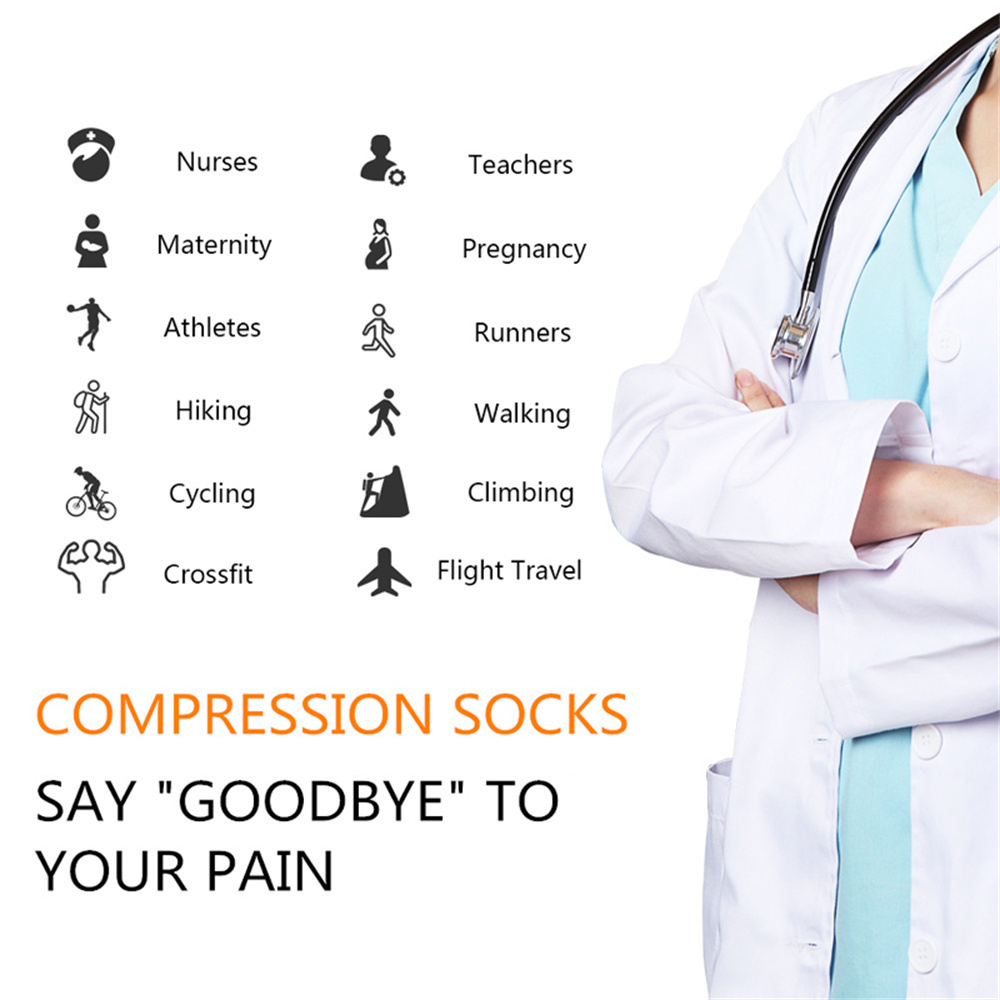 5 Pair/Pack Compression Socks  - Compression Sock Medical reseña y precio