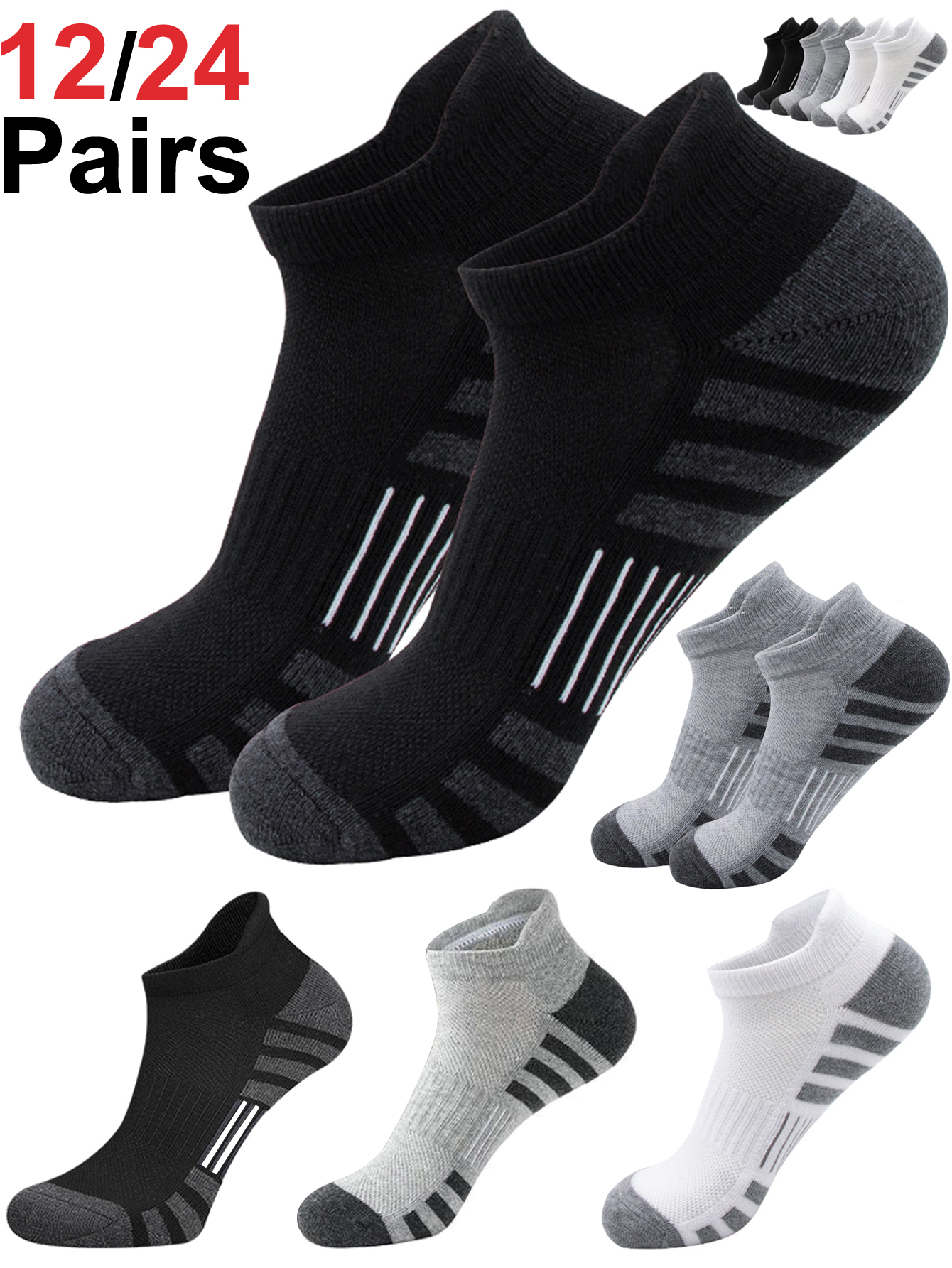 Cushioned Breathable Ankle Ath - Athletic Sock Cushion reseña y precio
