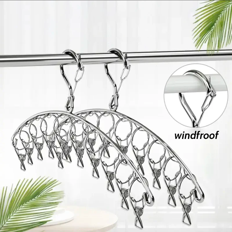 10 Clips Stainless Steel Cloth - Sock Organizer Tray reseña y precio
