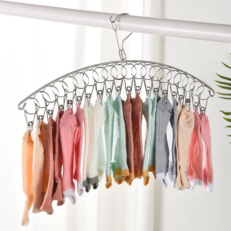 10 Clips Stainless Steel Cloth - Sock Organizer Tray reseña y precio