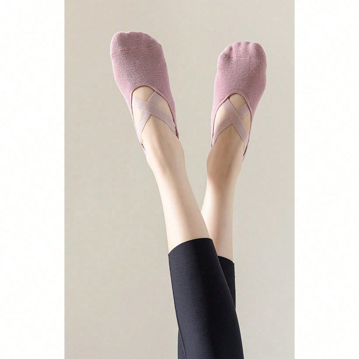 Aesthetic Ballet-Inspired Non  - Grip Sock Yoga reseña y precio