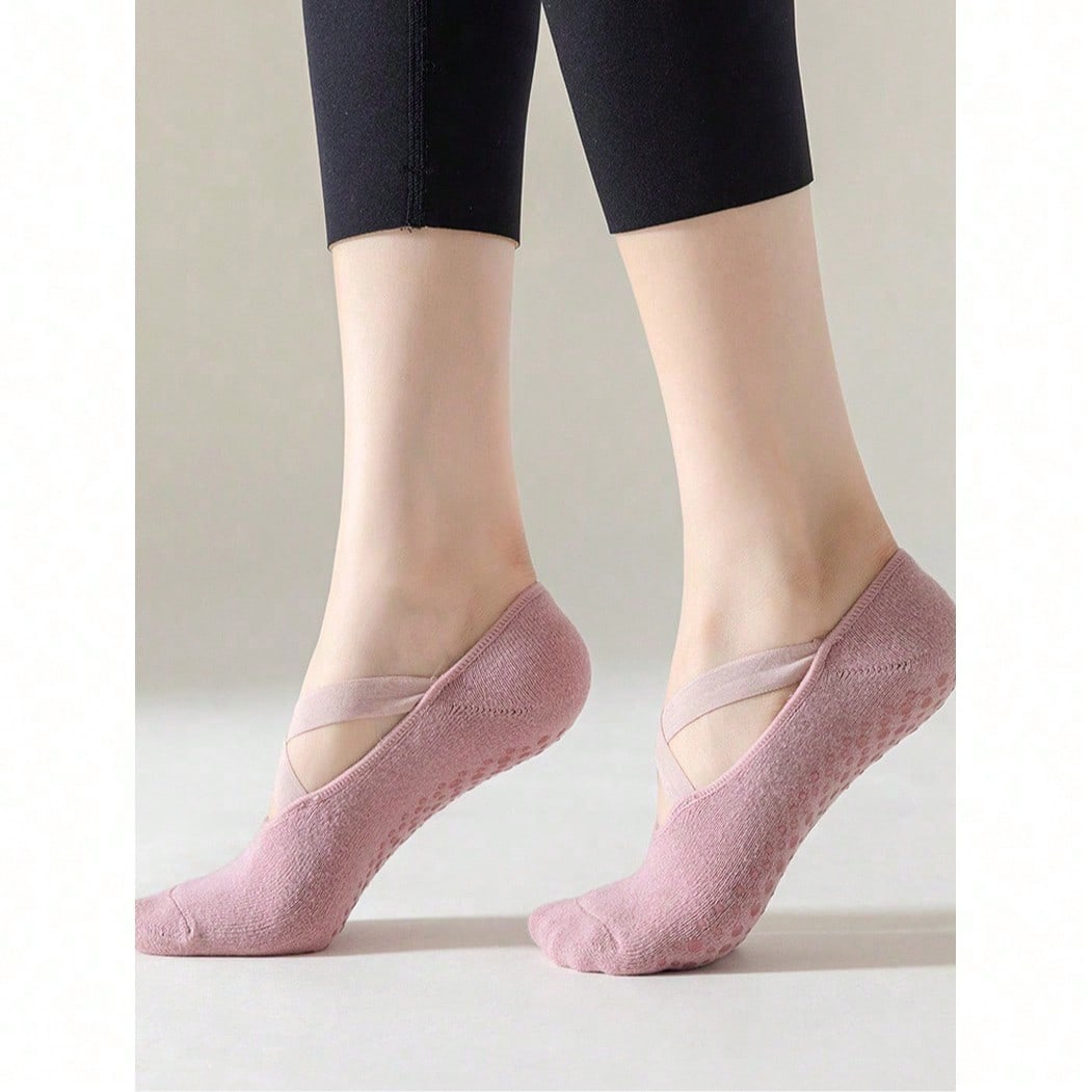 Aesthetic Ballet-Inspired Non  - Grip Sock Yoga reseña y precio