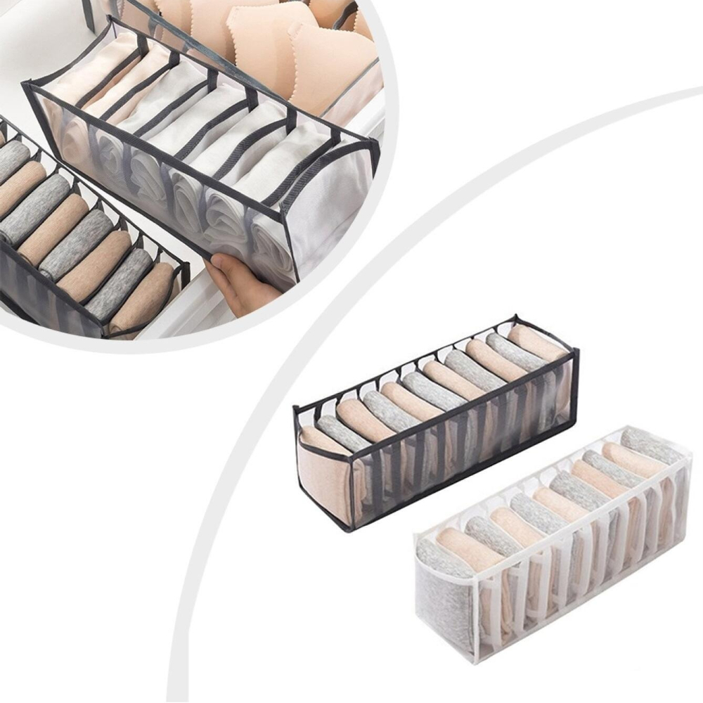 7 Grids Underwear Drawer Organ - Sock Organizer Tray reseña y precio