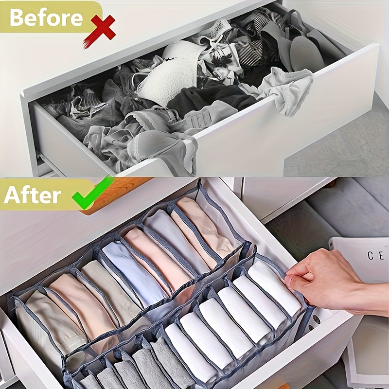 7 Grids Underwear Drawer Organ - Sock Organizer Tray reseña y precio