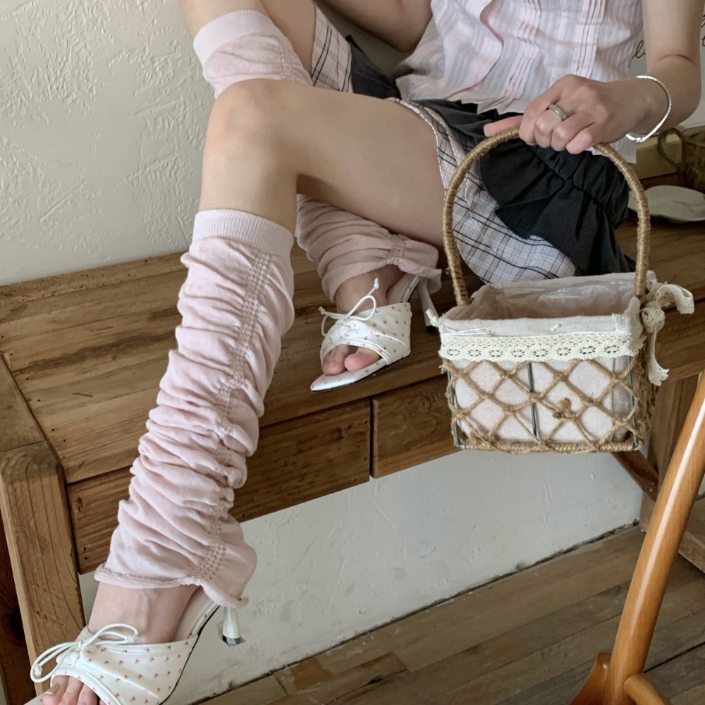 Pink Ruffle Bubble Slouchy Leg - Boot Sock Slouchy reseña y precio