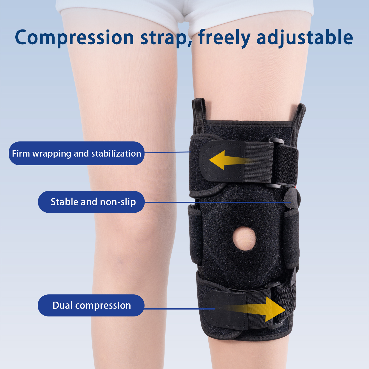Adjustable knee sleeve with la - Compression Sleeve Calf reseña y precio