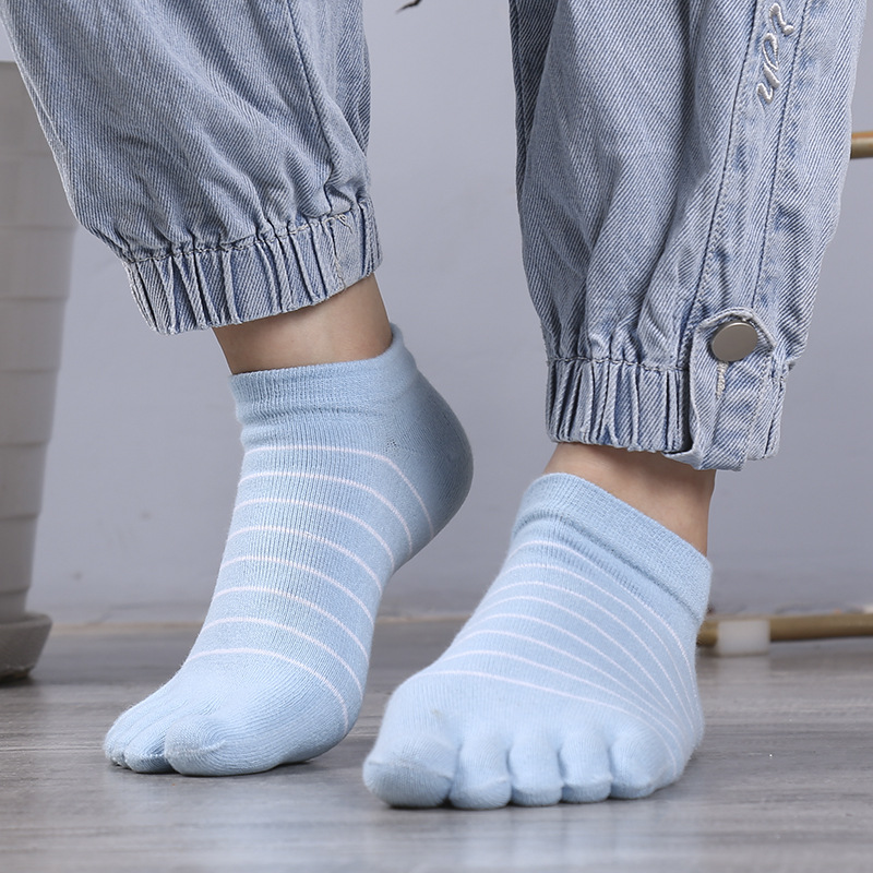 1/5 Pairs Women Striped Five T - Ankle Sock Low Cut reseña y precio