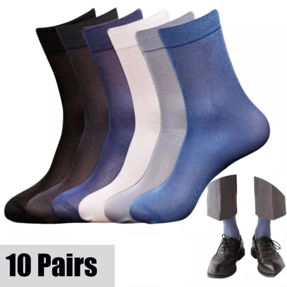10pairs New Breathable Men Ice - Silk Sock Bamboo reseña y precio