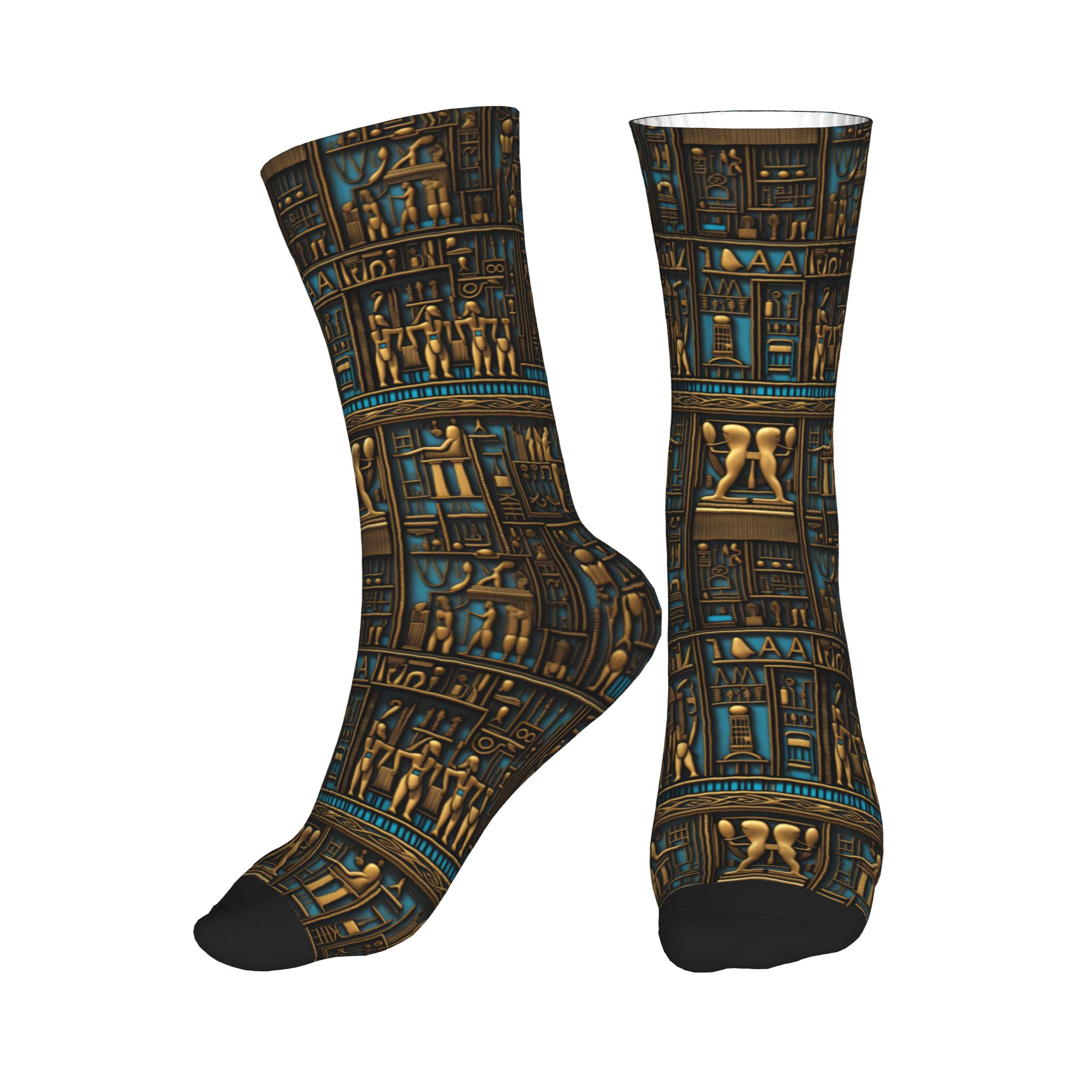Funny Men's Egyptian Hieroglyp - Dress Sock Men reseña y precio