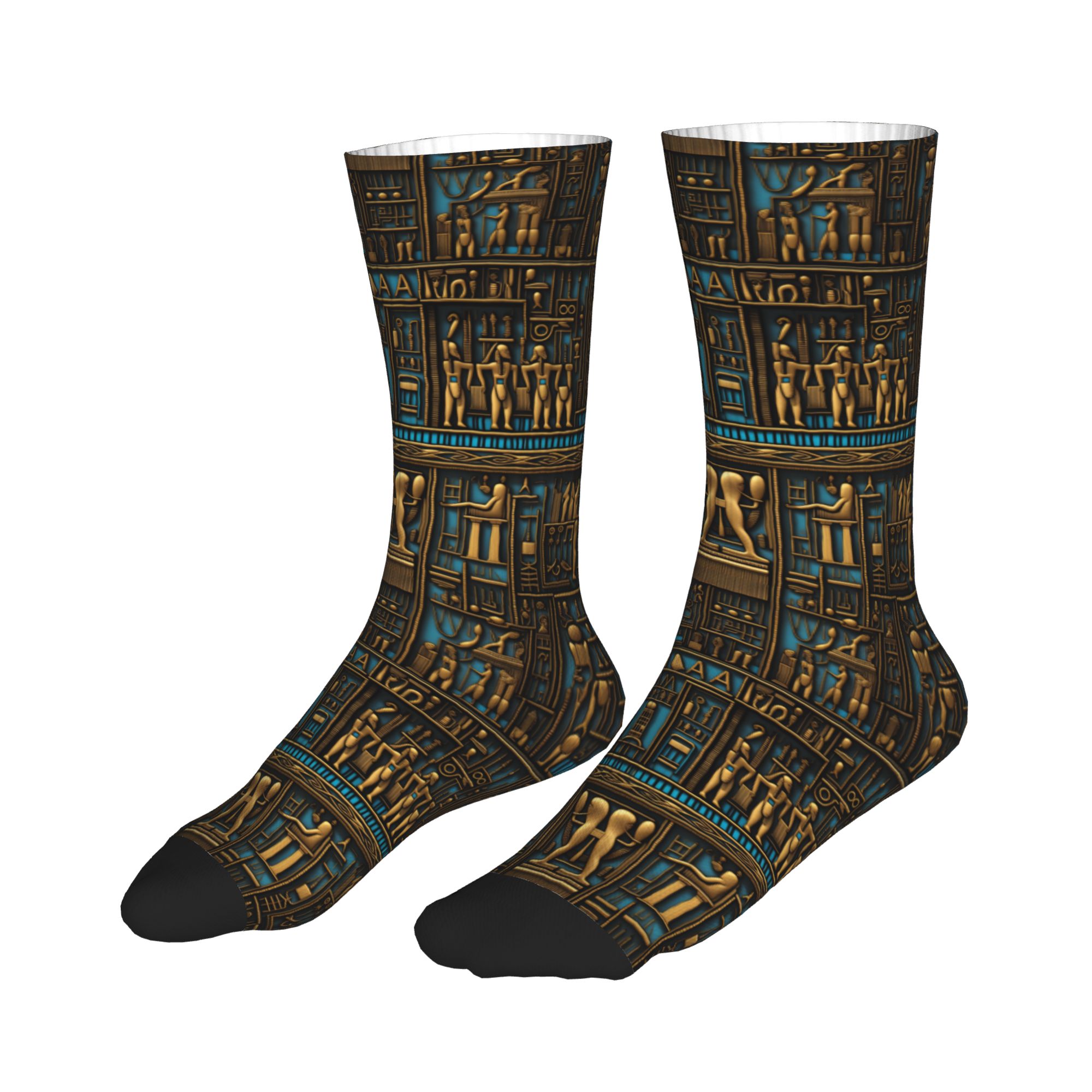 Funny Men's Egyptian Hieroglyp - Dress Sock Men reseña y precio