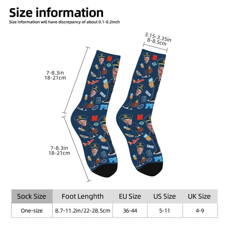 Novelty Men's Funny Pilot Cust - Dress Sock Men reseña y precio