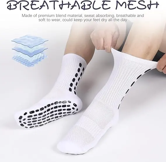 AMLANG Men's Non Slip Grip Soc - Grip Sock Yoga reseña y precio
