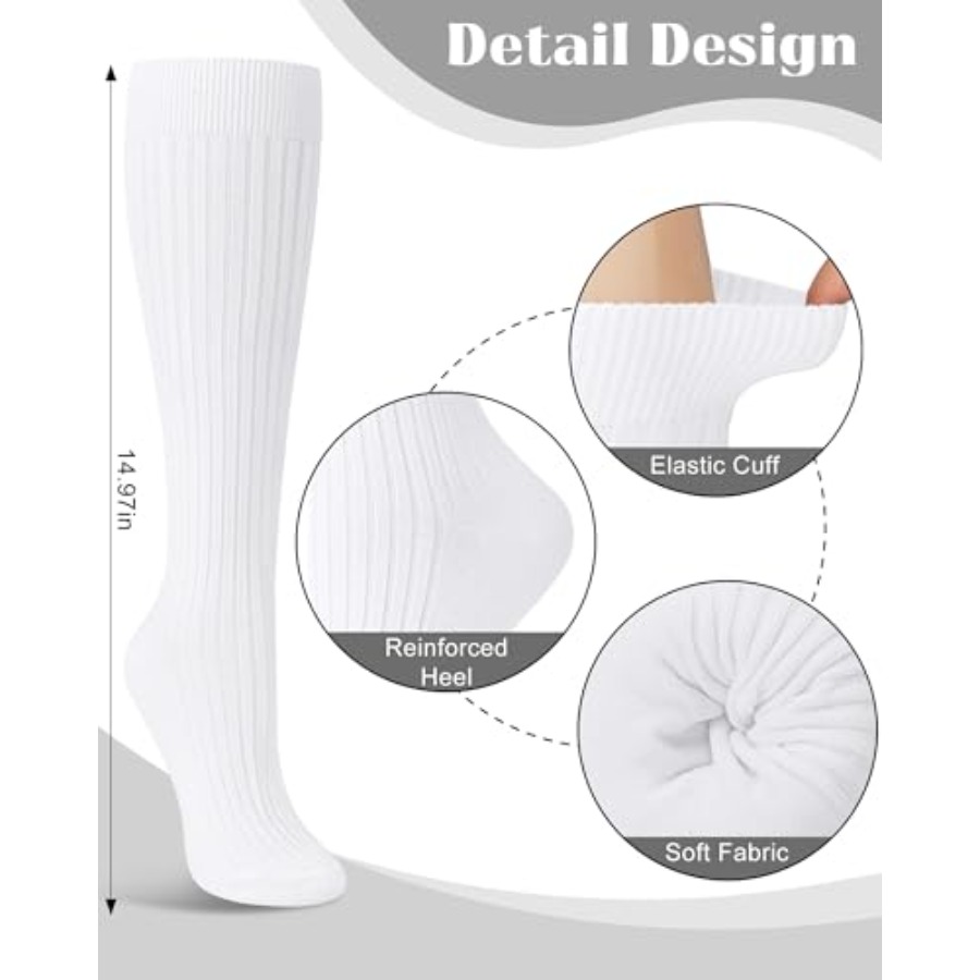 Justay 3 Pairs Womens Knee Hig - Boot Sock Slouchy reseña y precio