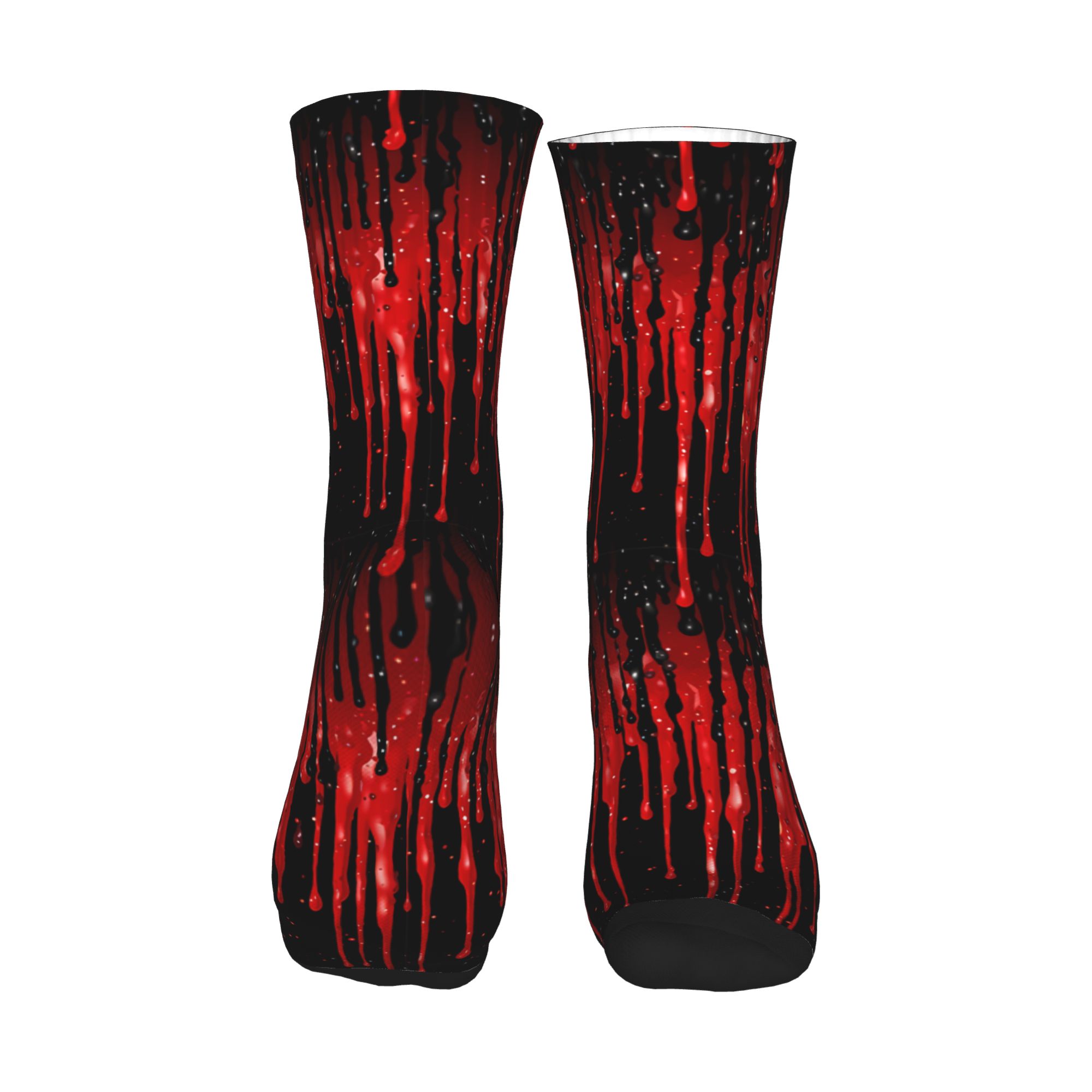 Dripping Red Liquid Pattern  M - Dress Sock Men reseña y precio