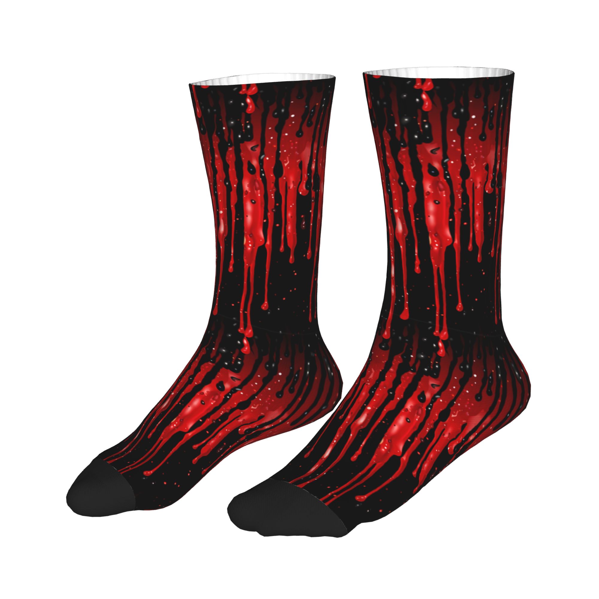 Dripping Red Liquid Pattern  M - Dress Sock Men reseña y precio
