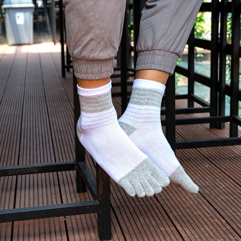 3/5 Pairs Men Five Toe Crew So - Toe Sock Split reseña y precio