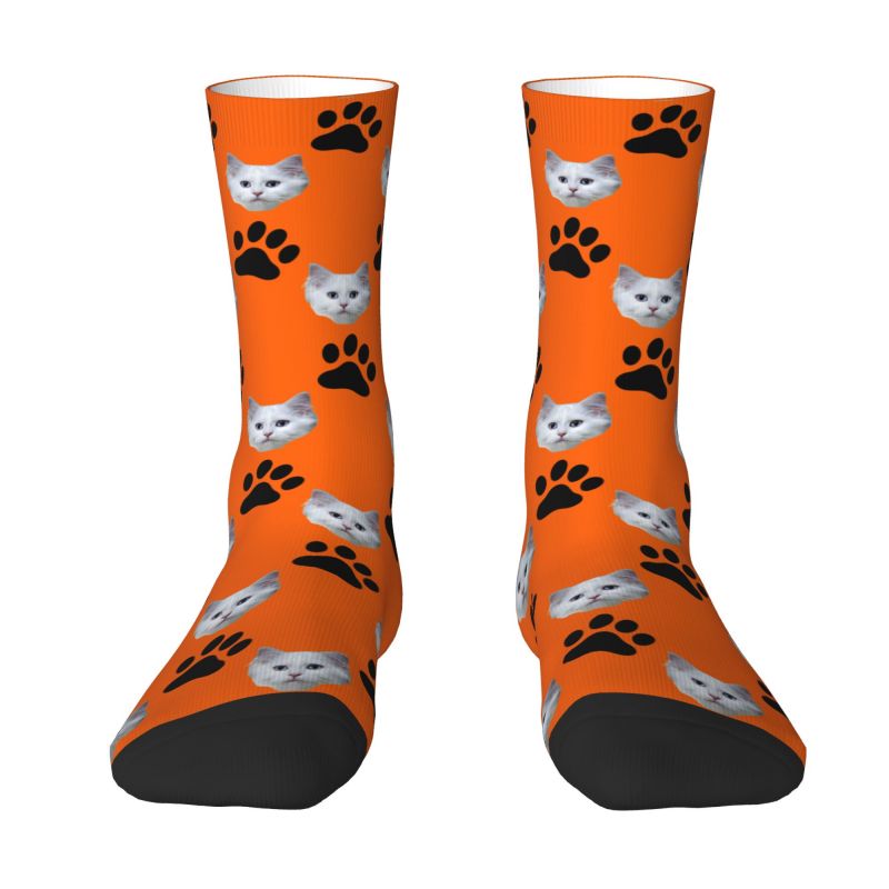 Custom Personalized Cat Head F - Dress Sock Men reseña y precio