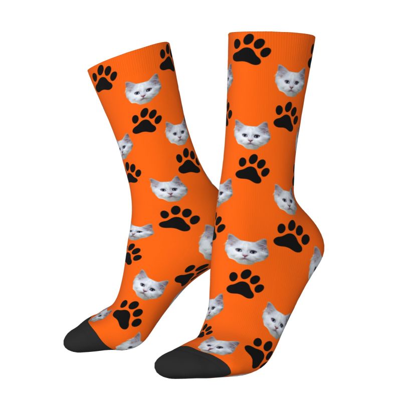 Custom Personalized Cat Head F - Dress Sock Men reseña y precio