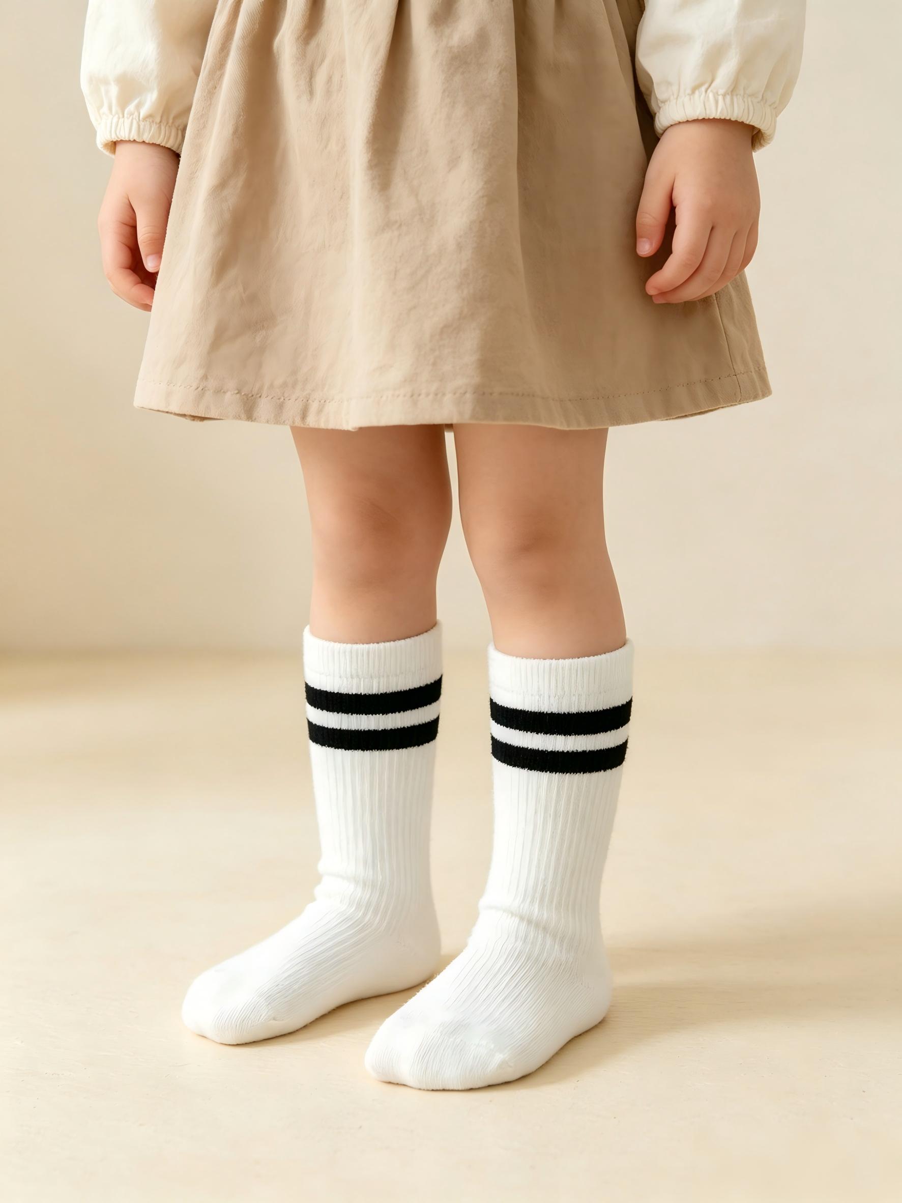 4-Pack Baby Toddler Striped Cr - Cotton Crew Sock Pack reseña y precio