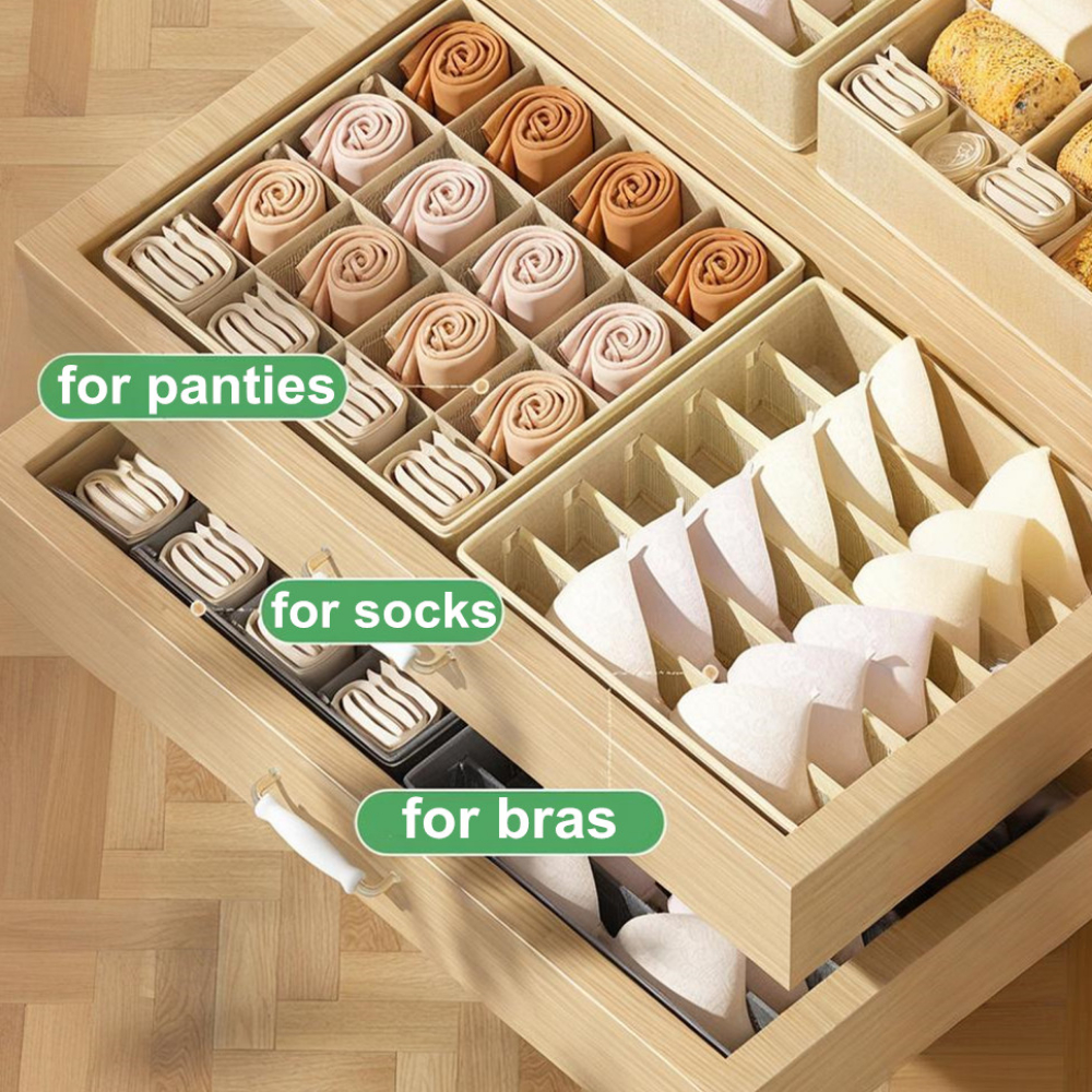 Underwear Storage Box for Bras - Sock Organizer Tray reseña y precio