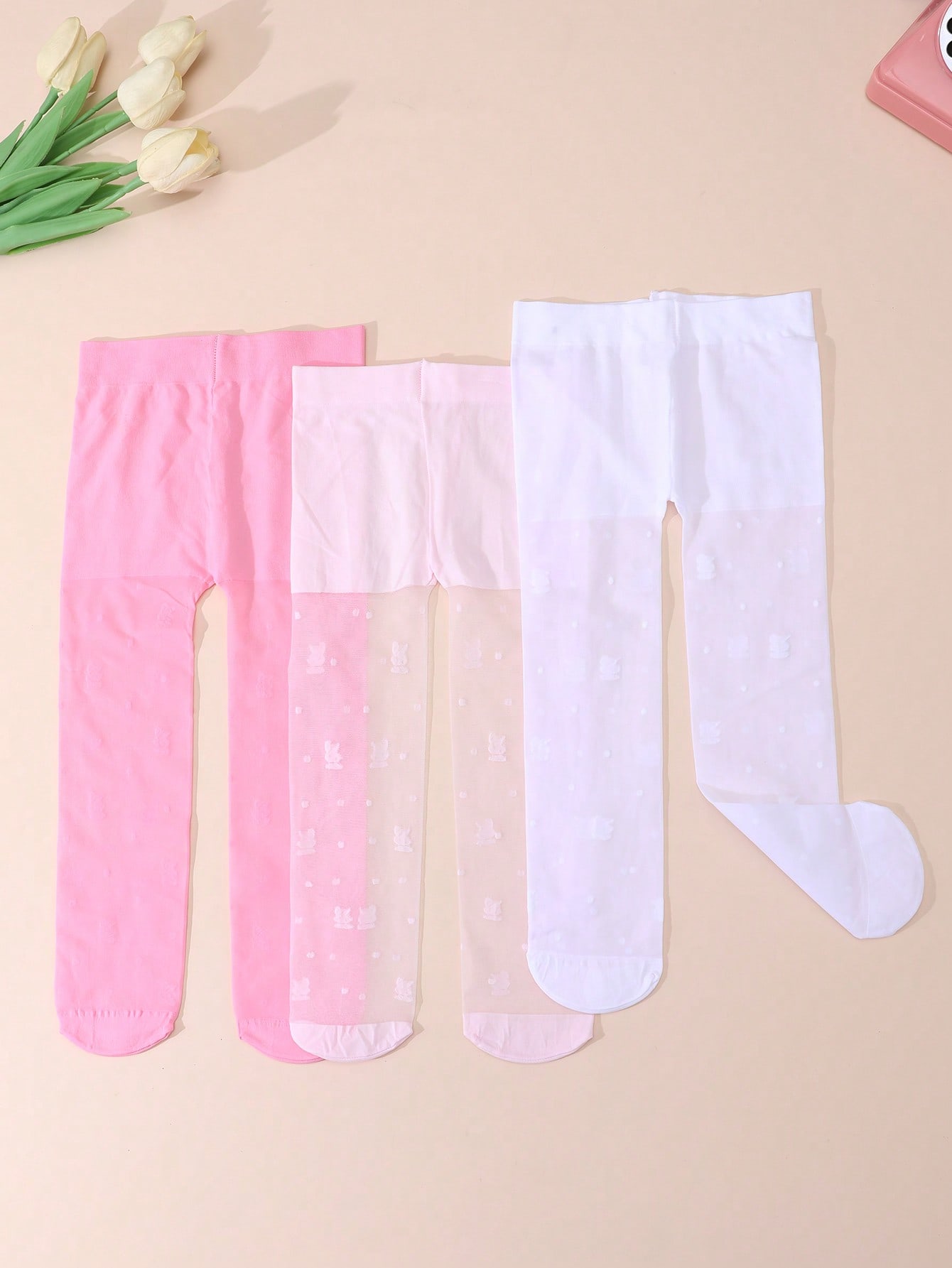 3Pack Toddler Girls Floral Pri - Tights Pantyhose Sheer reseña y precio