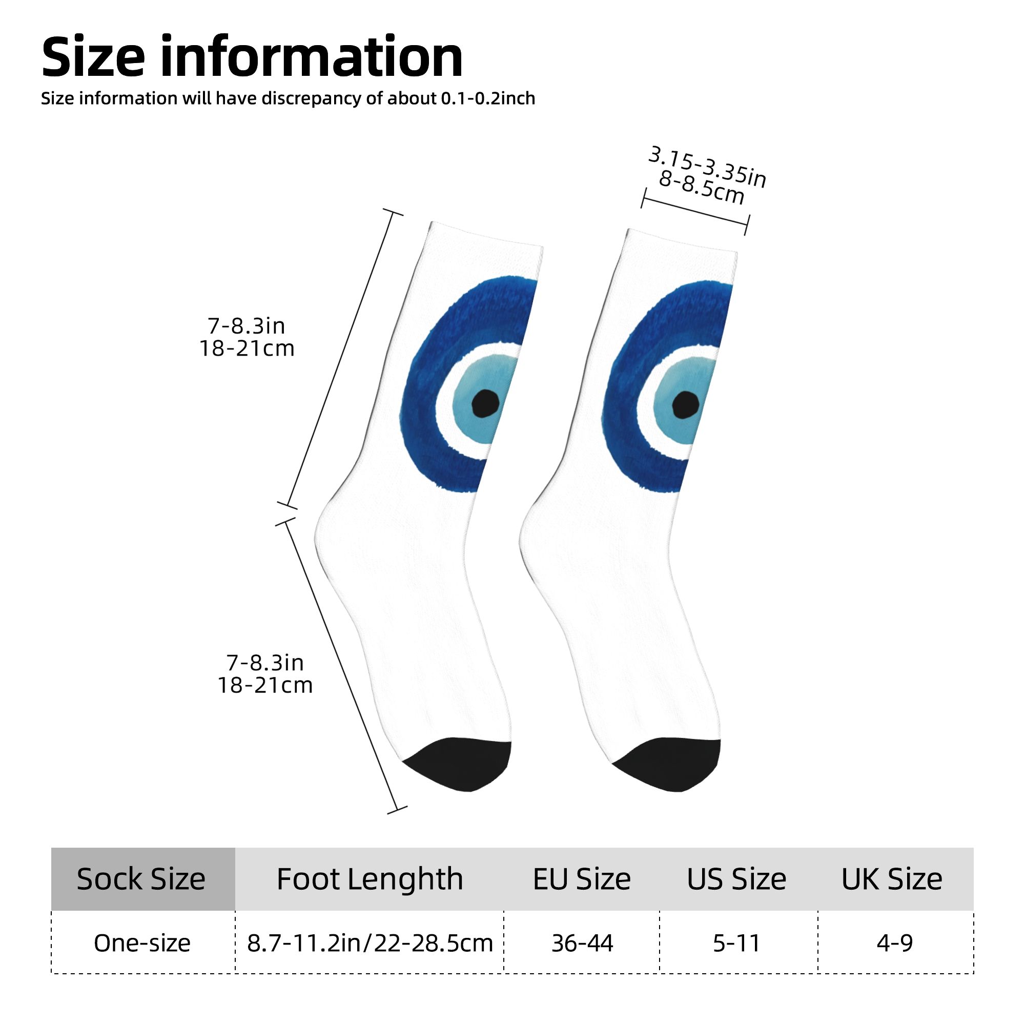 Custom Watercolor Evil Eye Naz - Dress Sock Men reseña y precio