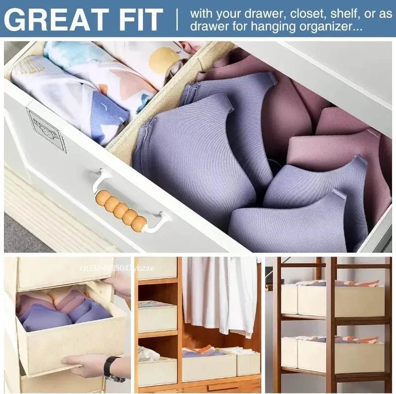 Fabric Underwear Storage Box D - Sock Organizer Tray reseña y precio