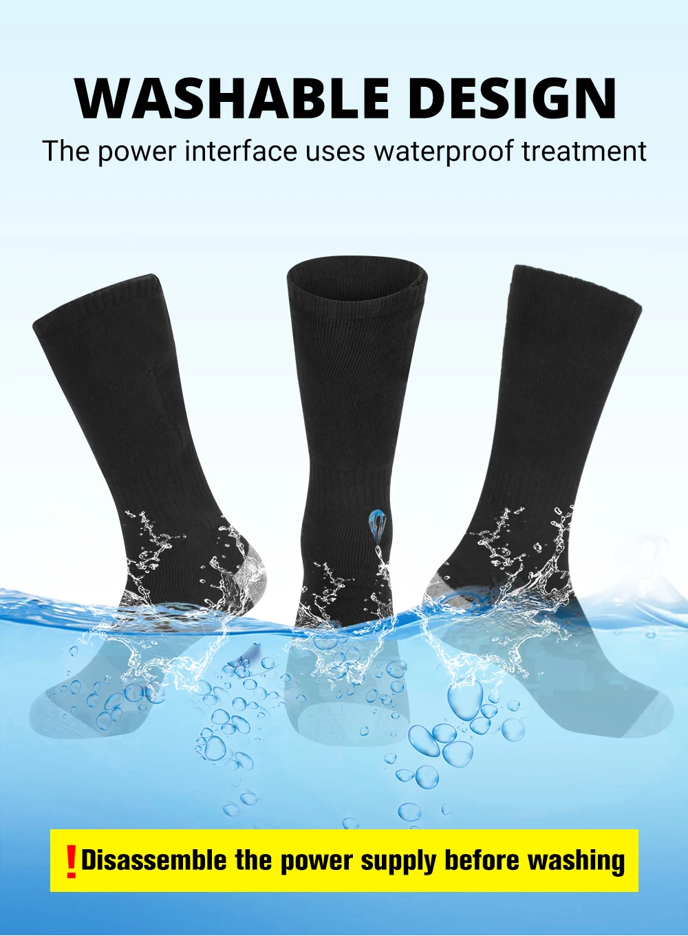 Heating Socks 6000mah Battery  - Thermal Sock Winter reseña y precio