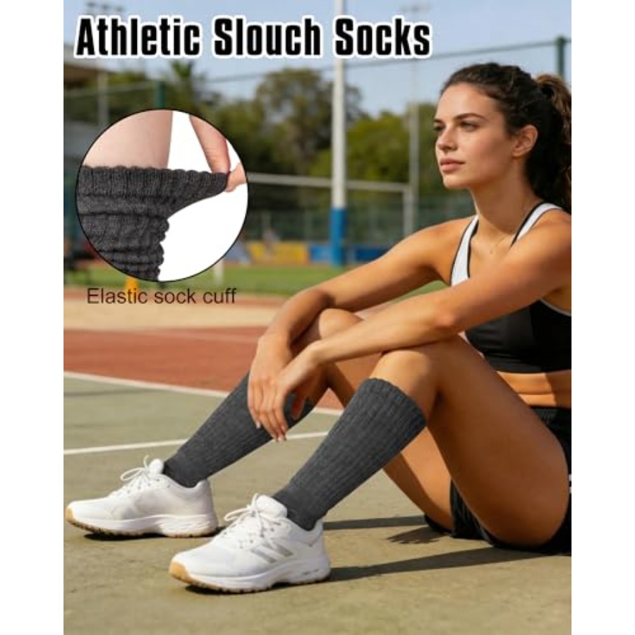 Athletic Slouchy Socks for Wom - Boot Sock Slouchy reseña y precio