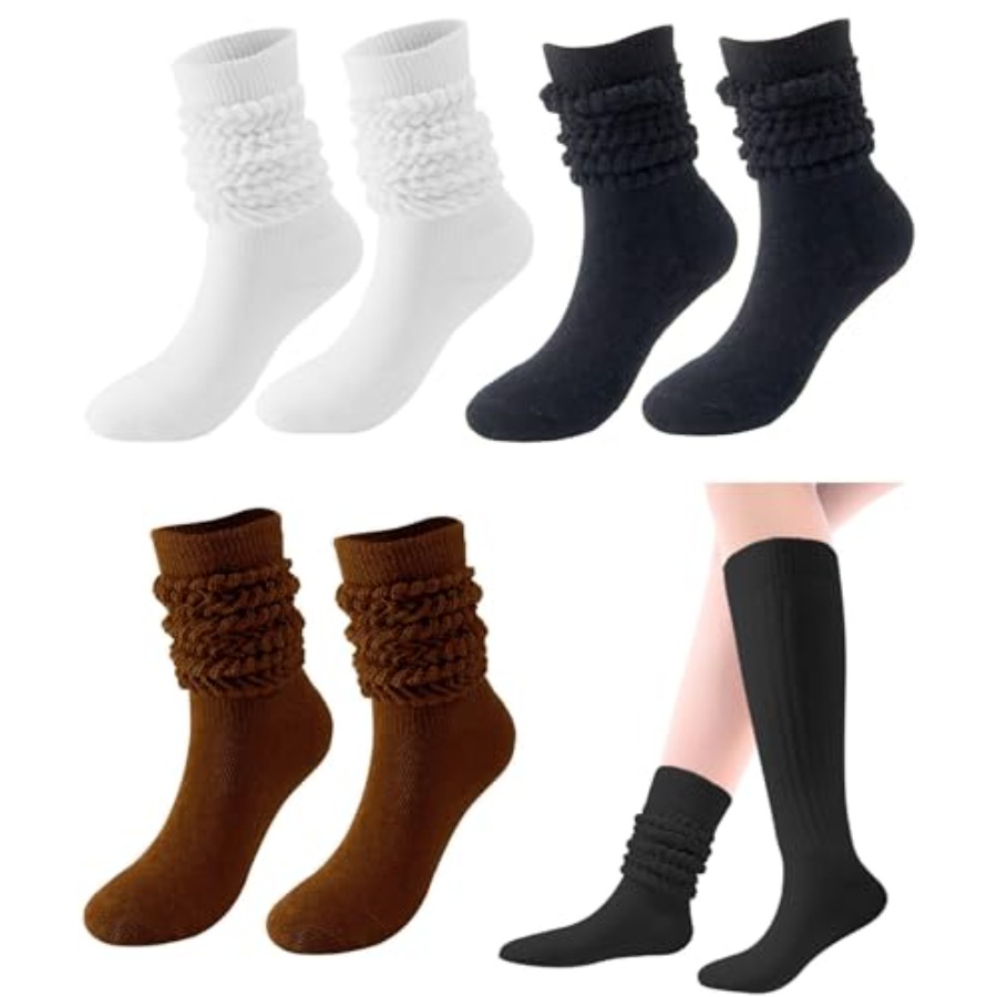 PLULON Slouchy Socks for Women - Boot Sock Slouchy reseña y precio