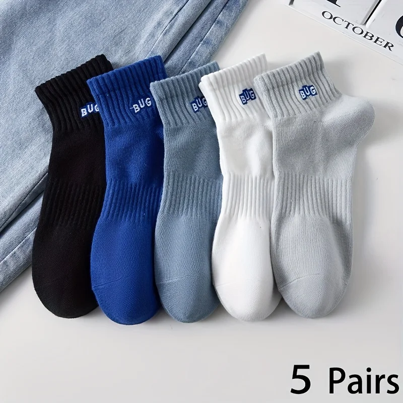 5 Pairs Men's Ankle Socks, Sol - Ankle Sock Low Cut reseña y precio