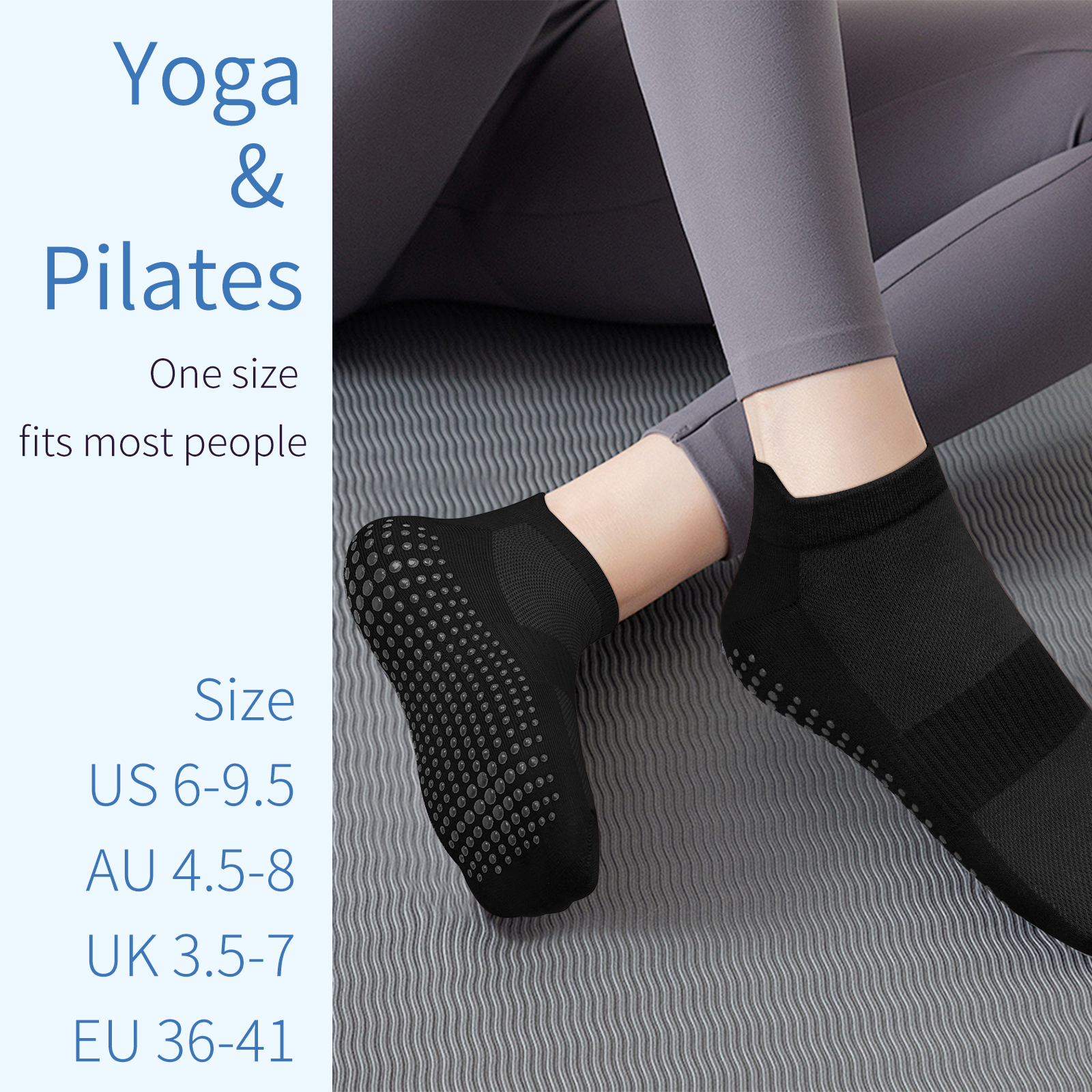3 Pairs Yoga Socks Women Cotto - Grip Sock Yoga reseña y precio